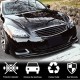 Накладка на передний бампер Lip (для G37 Coupe 2009-2013, Карбон) для Infiniti G25/G35/37 (V36/CV36)