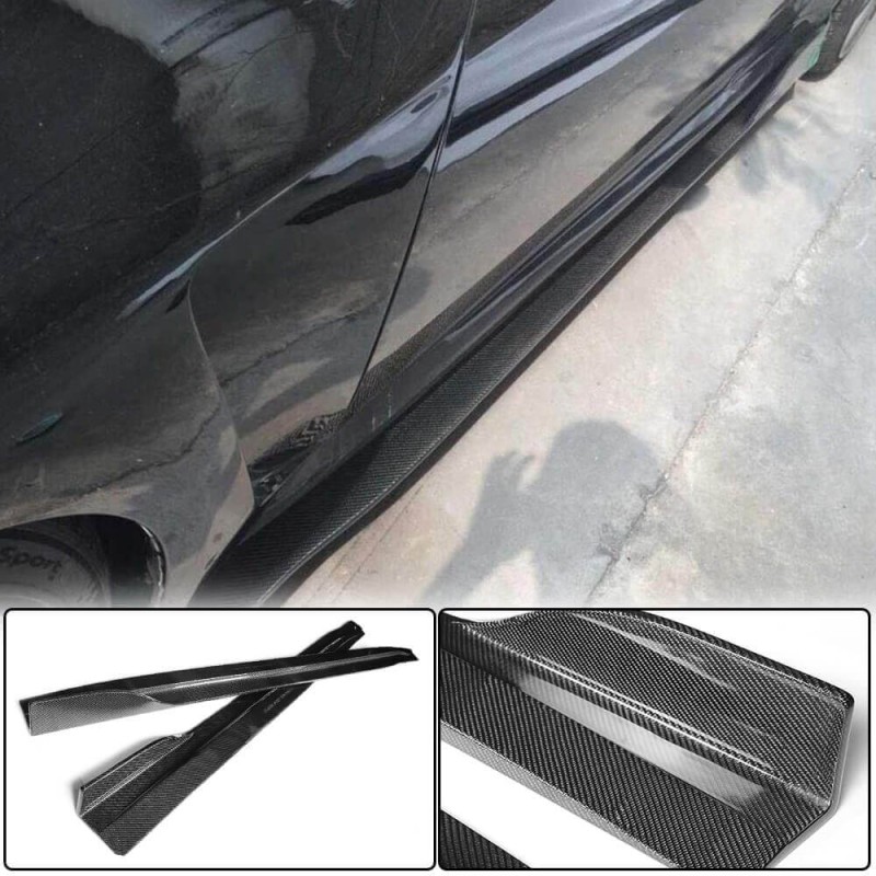 Боковые пороги (для G37 Coupe 2009-2013, Карбон) для Infiniti G25/G35/37 (V36/CV36)