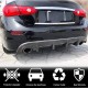 Диффузор заднего бампера V1 (для Q50 Base/Sport 2014-2017, Карбон) для Infiniti Q50/Q60