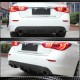 Диффузор заднего бампера V1 (для Q50 Base/Sport 2014-2017, Карбон) для Infiniti Q50/Q60
