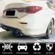Накладки на задний бампер (для Q50 Base/Sport 2014-2017, Карбон) для Infiniti Q50/Q60