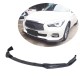 Накладка на передний бампер Lip V1 (для Q50 Base 2014-2017, Карбон) для Infiniti Q50/Q60
