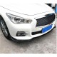 Накладка на передний бампер Lip V1 (для Q50 Base 2014-2017, Карбон) для Infiniti Q50/Q60