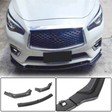 Накладка на передний бампер Lip V2 (для Q50 Base 2018-2023, Карбон) для Infiniti Q50/Q60
