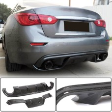 Диффузор заднего бампера V3 (для Q50 Base/Sport 2014-2017, Карбон) для Infiniti Q50/Q60