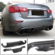 Диффузор заднего бампера V3 (для Q50 Base/Sport 2014-2017, Карбон) для Infiniti Q50/Q60