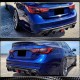 Диффузор заднего бампера V4 (для Q50 Base/Sport 2018-2023, Карбон) для Infiniti Q50/Q60