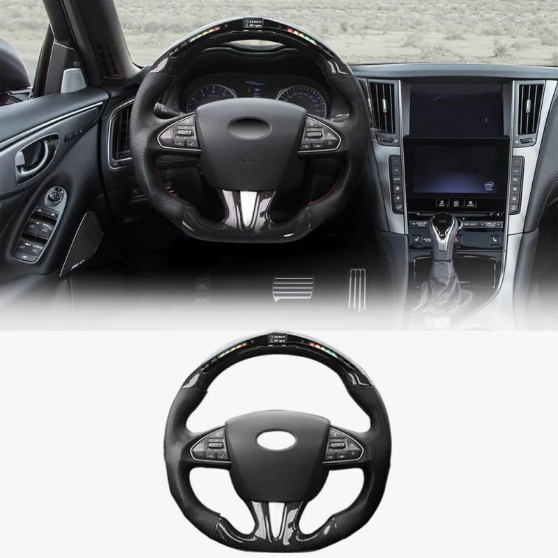 Анатомический руль (для 2014-2017, Карбон) для Infiniti Q50/Q60