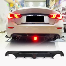 Диффузор заднего бампера V4 (для Q50 Base/Sport 2014-2017, Карбон) для Infiniti Q50/Q60