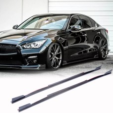 Бокові пороги V1 (для Q50, Карбон) для Infiniti Q50/Q60 2013-2024 рр