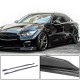 Боковые пороги V1 (для Q50, Карбон) для Infiniti Q50/Q60 2013-2024 гг