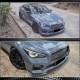 Накладка на передний бампер Lip V1 (для Q50 Sport 2014-2017, Карбон) для Infiniti Q50/Q60
