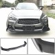 Накладка на передний бампер Lip V2 (для Q50 Sport 2018-2022, Карбон) для Infiniti Q50/Q60