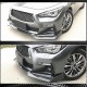 Накладка на передний бампер Lip V2 (для Q50 Sport 2018-2022, Карбон) для Infiniti Q50/Q60