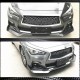 Накладка на передний бампер Lip V2 (для Q50 Sport 2018-2022, Карбон) для Infiniti Q50/Q60