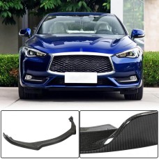 Накладка на передний бампер Lip V1 (для Q60 2016-2022, Карбон) для Infiniti Q50/Q60
