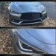Ресницы на фары (для Q60 2016-2022, Карбон) для Infiniti Q50/Q60