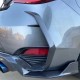 Накладки на задний бампер (для Q60 2016-2022, Карбон) для Infiniti Q50/Q60