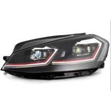 Передні фари Red FullLed (2012-2017, 2 шт) для Volkswagen Golf 7/E-Golf