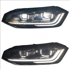 Передні фари Silver V-2 (2 шт) для Volkswagen Polo 2017- рр