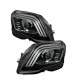 Передние фары FullLed V-2 (2012-2015, 2 шт) для Mercedes GLK сlass X204