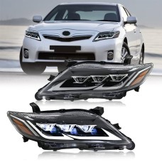 Передні фари Lexus-design V2 (рестайлінг, 2 шт) для Toyota Camry 2006-2011 рр