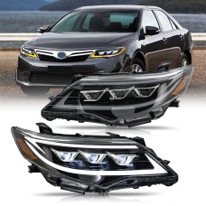 Передні фари Lexus-design (2011-2014, 2 шт) для Toyota Camry рр
