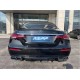 Задний диффузор с насадками Silver (для Base, Дизайн E63 2020-2024) для Mercedes E-сlass W213