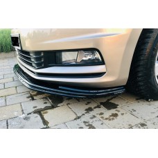 Передня лип накладка (ABS) для Volkswagen Touran 2015- рр