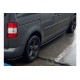 Боковые пороги Performance (черные) для Volkswagen Caddy 2010-2015 гг
