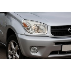 Накладки на фари (2 шт., пласт) 2003-2006 для Toyota Rav 4 рр