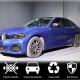 Накладки на зеркала M-Look Сухой карбон для BMW 5 серия G30/31 2017-2023 гг