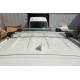 Перемычки на рейлинги под ключ (2 шт) Черный для Toyota Land Cruiser 200