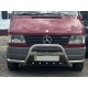 Кенгурятник з вусами (нерж.) для Mercedes Sprinter W901/902/903/904/905 1995-2006 рр