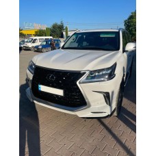 Передний диффузор TRD (2021-2022) Черный цвет для Lexus LX570 / 450d