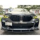 Накладка на передний бампер Carbon V1 (для M-Sport, 2018-2022) для BMW X6 G06 2019- гг