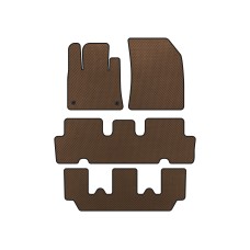 Коврики EVA (3 ряда, Коричневый) для Citroen C-4 Picasso 2013-2022 гг