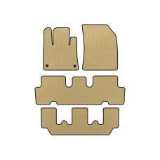 Коврики EVA (3 ряда, Бежевый) для Citroen C-4 Picasso 2013-2022 гг