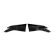 Универсальные Flap накладки на боковые пороги тип-D (2 шт, черный глянец, ABS-пластик)
