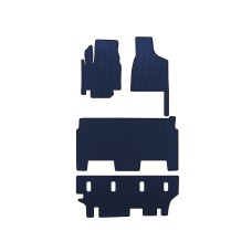 Килимки EVA (2008-2020, 3 ряди, 8-ми місний/Комплектація SXT, Синій) для Dodge Grand Caravan V рр