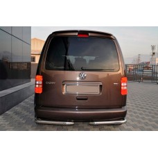 Задние уголки AK003 (2 шт., нержавейка) для Volkswagen Caddy 2004-2010 гг