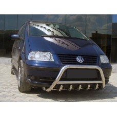Кенгурятник WT003 (нержавейка) 51 мм для Volkswagen Sharan 1995-2010 гг
