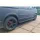 Боковые Подножки Allmond Black (2 шт., алюминий) Короткая База для Volkswagen T5 Transporter 2003-2010 гг