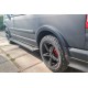 Боковые Подножки Allmond Black (2 шт., алюминий) Короткая База для Volkswagen T5 Transporter 2003-2010 гг