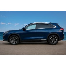 Ветровики с хромированным молдингом (4 шт, Niken) для Skywell ET5/Skyworth EV6 2021- гг