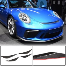 Накладки на передний бампер V1 (для GT3 (RS) 2017-2019, Карбон) для Porsche 911