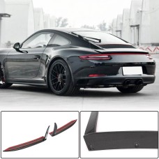 Накладки на задний бампер (для Carrera 4 GTS 2017-2018, Карбон) для Porsche 911