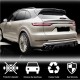 Диффузор заднего бампера (2018-2023, Карбон) для Porsche Cayenne 2018- гг