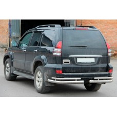 Задні подвійні куточки AK003-1 (2 шт., нерж) для Toyota Land Cruiser Prado 120 2002-2009 рр