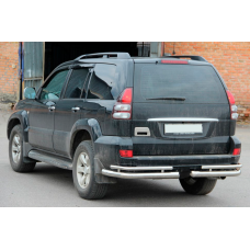 Задні подвійні куточки AK003-1 (2 шт., нерж) для Toyota Land Cruiser Prado 120 2002-2009 рр